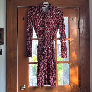 Boden 4 Retro Jersey Shirt Dress